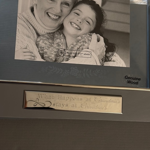 BNWOT Gray Wood Grandma Picture Frame, No longer Sold in Stores! Engraved - Picture 2 of 9